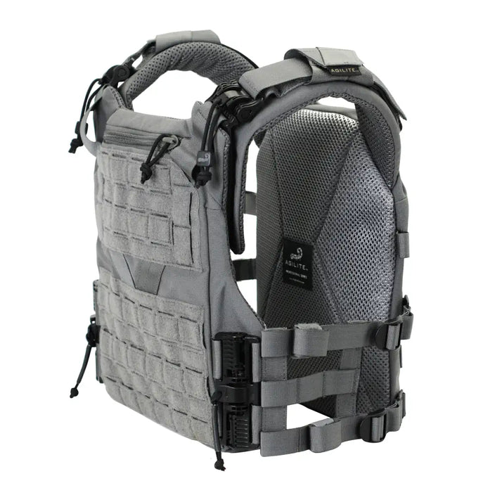 Gray Plate Carrier with Armor Plates