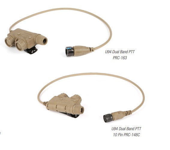 Ops-Core Dual Band U94 Push-To-Talk (PTT) Adapters