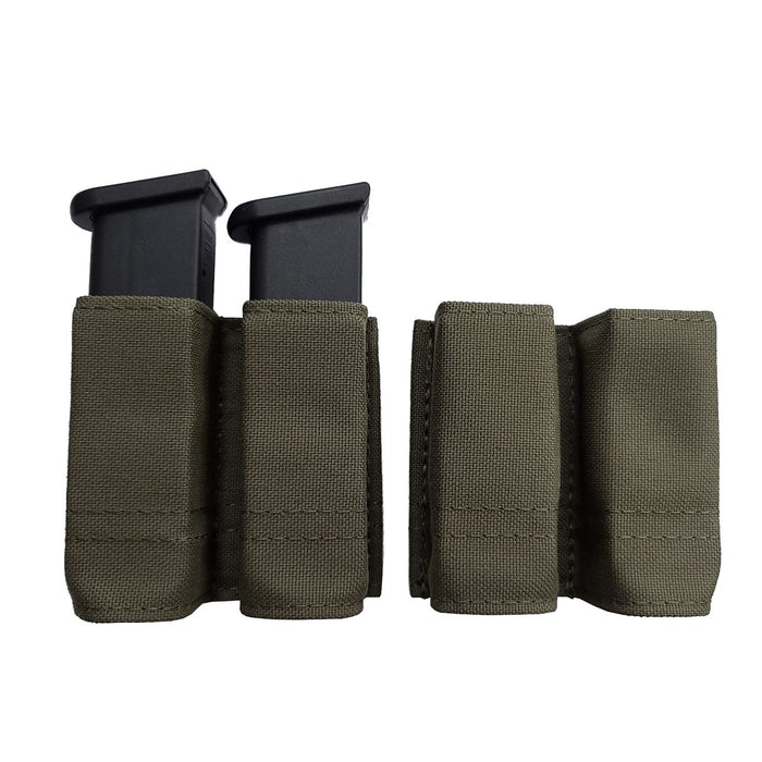 Esstac Glock 43x Double Pistol GAP KYWI Pouch | with 2 Malice Clips