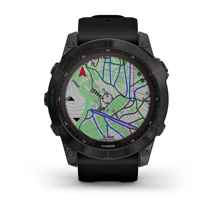 Garmin Fenix 7X Sapphire Solar | GPS Smartwatch w/ Flashlight